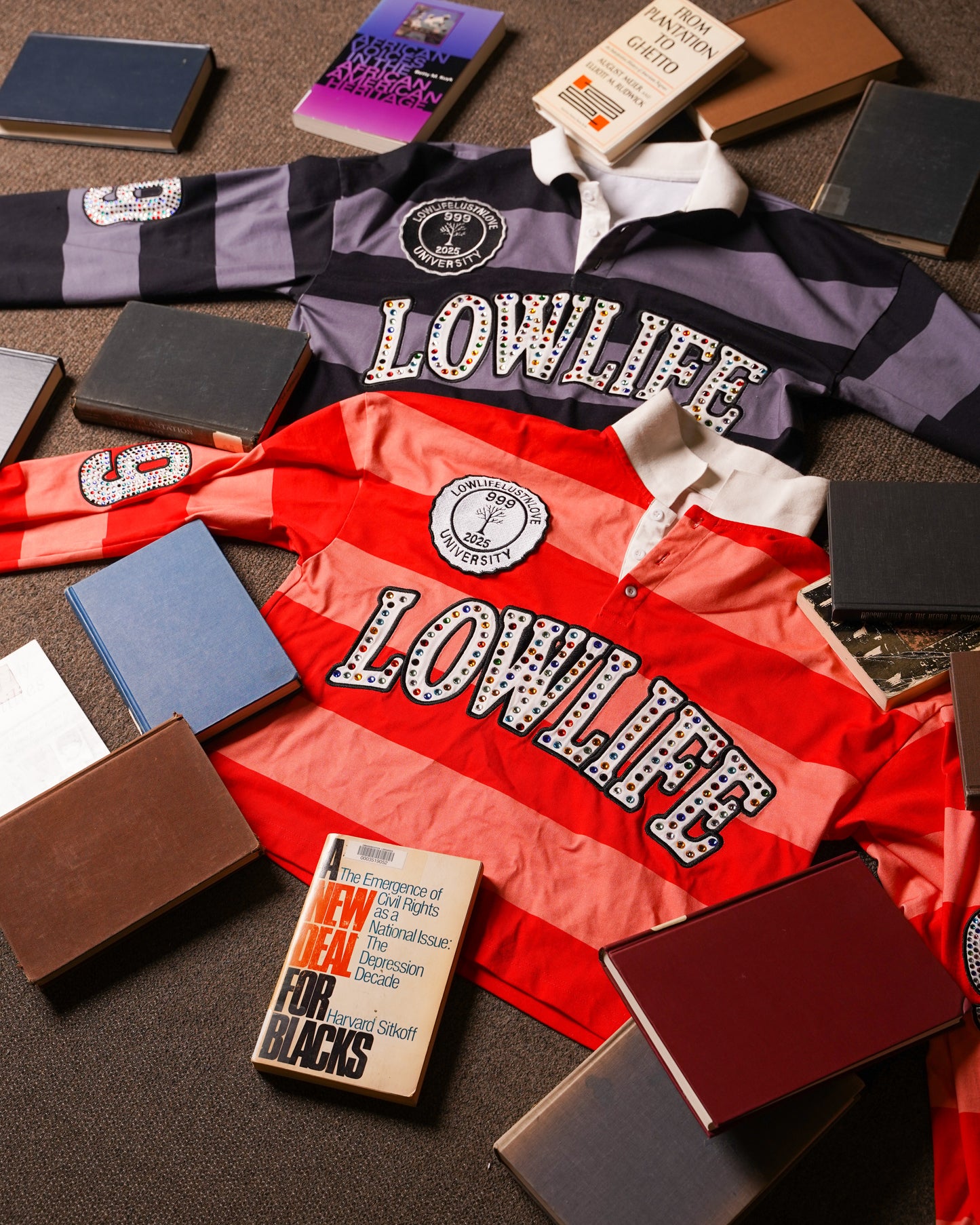 Lowlife Uni Rugby Black Shirt