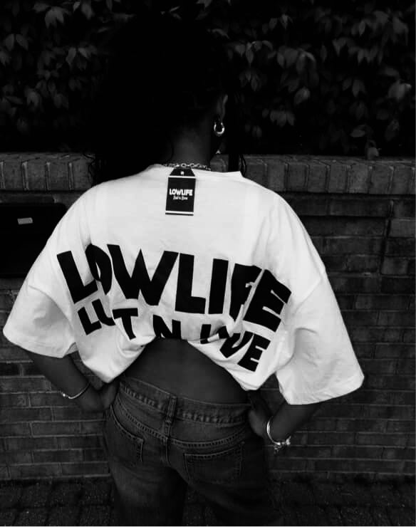 White Lowlife Boxy tee! - Lowlife lust n love