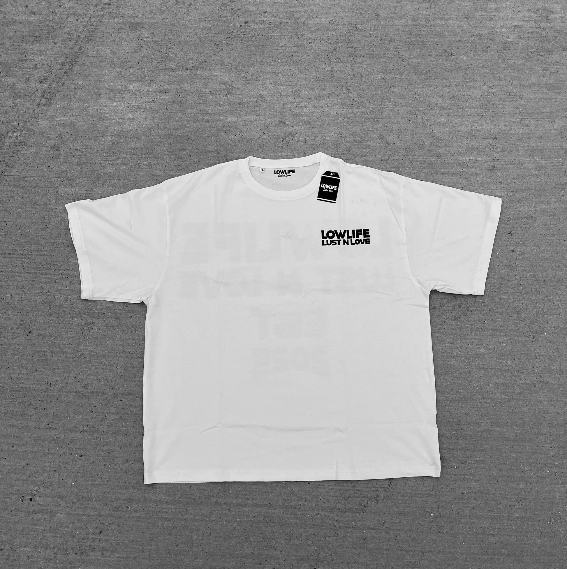 White Lowlife Boxy tee! - Lowlife lust n love
