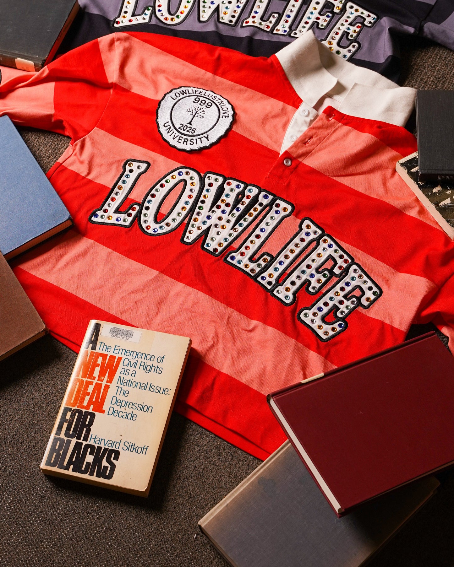 Lowlife Uni Rugby Red Shirt