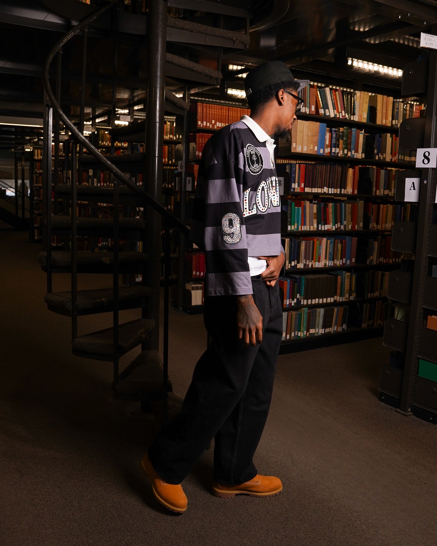 Lowlife Uni Rugby Black Shirt