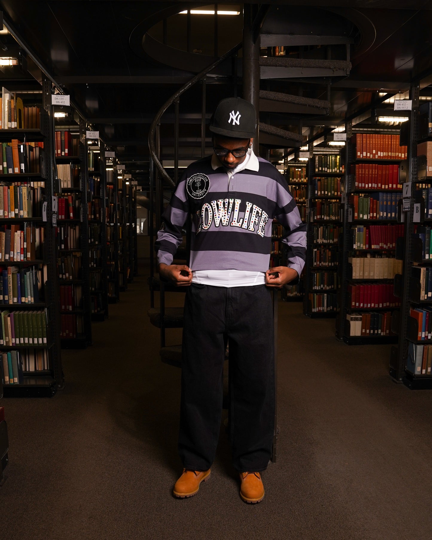 Lowlife Uni Rugby Black Shirt